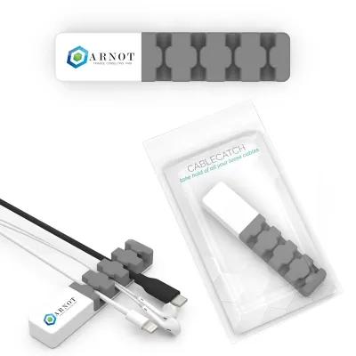 Silicone Cable Organizer 4-Cord - 3.74 x 0.78 in - product view 1