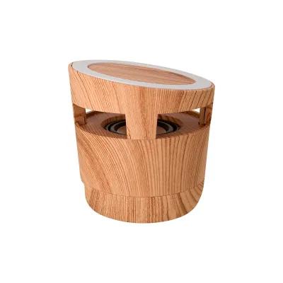 Wireless Charging Pad Speaker Woodgrain - 3 in Diameter - product view 5