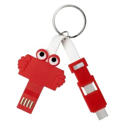 Charging Cable Keychain 3-in-1 Magnetic - 2.5 x 1.5 in - product view 3