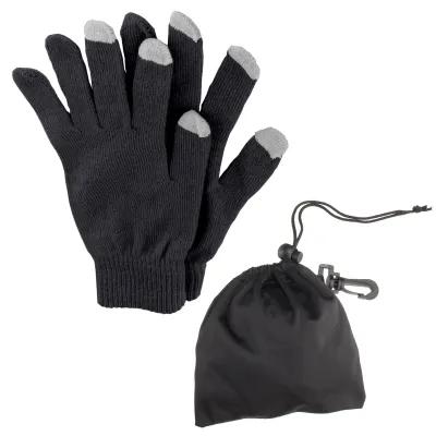 Touch Screen Gloves with Drawstring Pouch (One Size) - product view 2