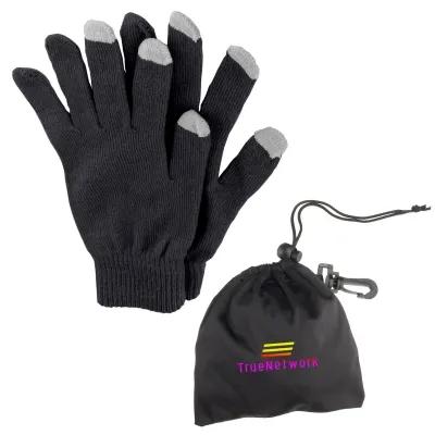 Touch Screen Gloves with Drawstring Pouch (One Size) - product view 4