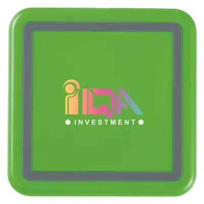 Square Wireless Charging Pad with LED - 3.5 in