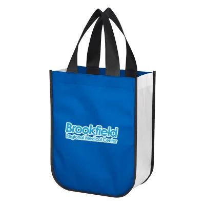 Custom Non-Woven Shopper Tote RPET Recycled - 9.25 x 11.75 in - product view 2