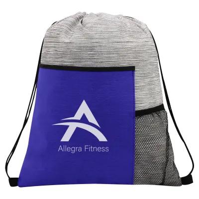 Custom Non-Woven Drawstring Bag Water Resistant - 14 x 17 in