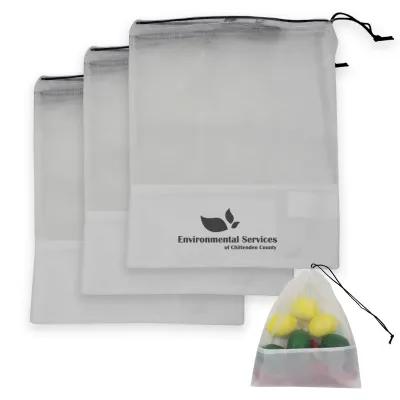 Market Mesh Bag Set RPET Recycled Material - 3 PC
