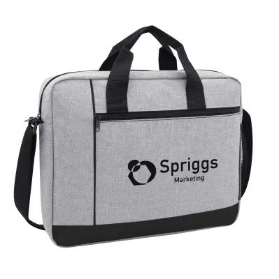 Laptop Briefcase Heathered 600D Polyester - 15¾ x 12¼ in