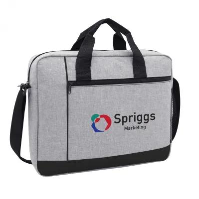 Laptop Briefcase Heathered 600D Polyester - 15¾ x 12¼ in - product view 2
