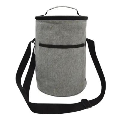 Insulated Cooler Bag Heathered 200D Polyester - 9 x 12½ in - product view 2