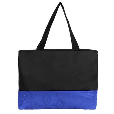 Custom Tote Bag Quilted Pongee with Padding - 17 x 14 in - product view 3