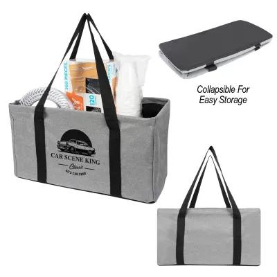 Trunk Organizer Heathered Polyester Collapsible - 22 x 12 in