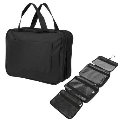 Toiletry Bag Hanging Water Resistant Four Compartments - 12 x 9 in - promotional product with custom logo