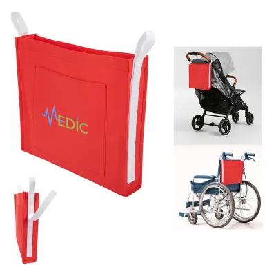 Custom Tote Bag Non-Woven Attachable Wheelchair - 15 x 13 in