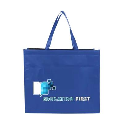 Insulated Cooler Tote Bag Recycled Material - 14 x 16.5 x 4.25 in - product view 3
