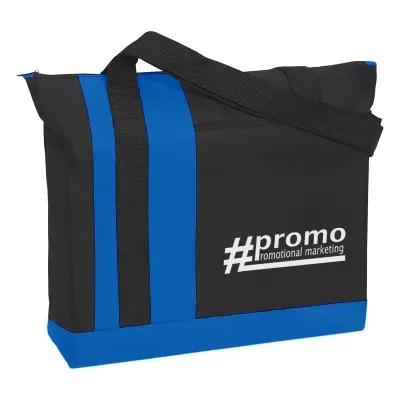Custom Tote Bag Polyester Tri-Band Zippered - 19 x 14.5 x 5 in