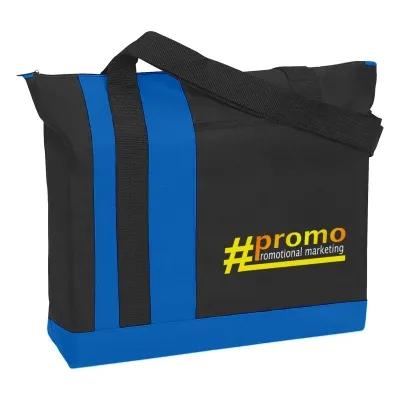 Custom Tote Bag Polyester Tri-Band Zippered - 19 x 14.5 x 5 in - product view 4