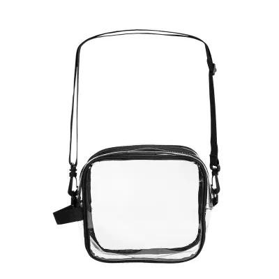 Clear Crossbody Bag NFL Compliant Adjustable Strap - 8 x 8.25 x 2.75 in