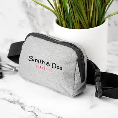 Belt Bag Recycled Heathered Dual Wear Style - 7.5 x 5 x 2 in - product view 1