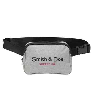 Belt Bag Recycled Heathered Dual Wear Style - 7.5 x 5 x 2 in - product view 3