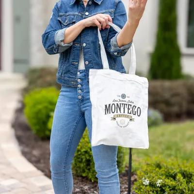 Custom Tote Bag Hemp Sustainable Natural Fiber - 13 x 14.75 in - product view 5