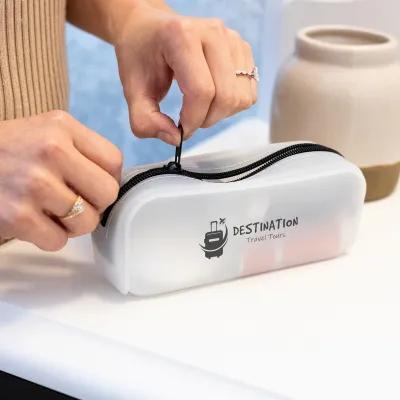 Silicone Pouch Zippered Flexible Material - 7 x 2.75 x 2 in - product view 1