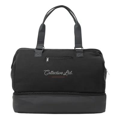 Travel Bag with Drop-Bottom Compartment - 19 x 15 in - product view 4