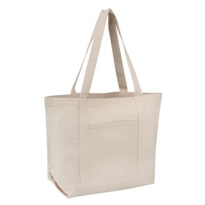 Custom Tote Bag Recycled Cotton Canvas 10 oz - 21 x 14 in - product view 4