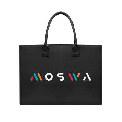 Custom Tote Bag Large Shopper Polyester EVA - 17 x 12 in - product view 4