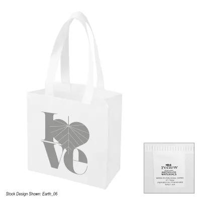 Custom Tote Bag rPET Non-Woven Recycled - 9 x 9 in - product view 2