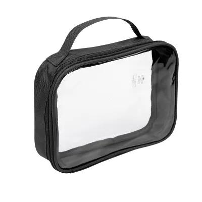 Toiletry Bag Clear rPET Recycled Polyester - 8 x 6 x 2 in - product view 3