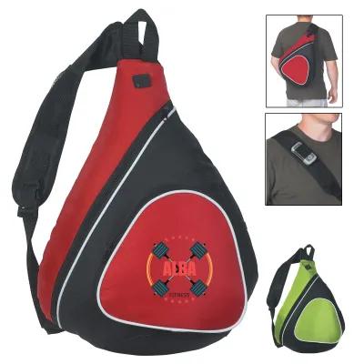 Sling Backpack Padded Shoulder Mesh Pocket - 12 x 18 x 6 in