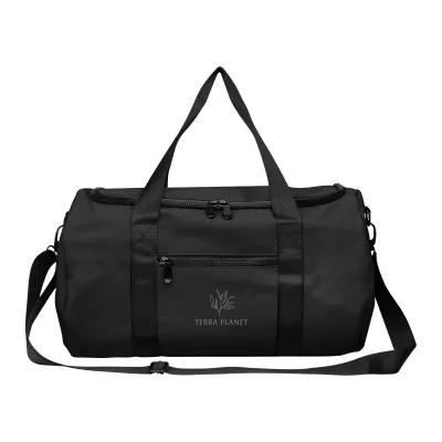 Duffel Bag rPET Leatherette Recycled - 17 x 12 x 6 in