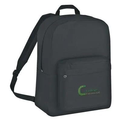 Custom Backpack 600D Polyester with Padded Straps - 12½ x 17 in - product view 3