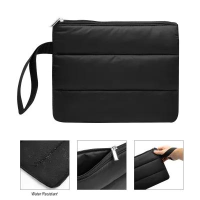 Wristlet Pouch Water-Resistant Nylon Puffer - 8 x 9½ in - product view 2