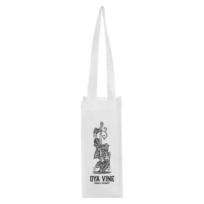 Custom Wine Tote Bag rPET Non-Woven Recycled - 5 x 12 in - product view 2