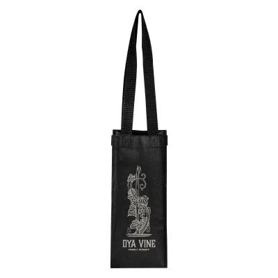 Custom Wine Tote Bag rPET Non-Woven Recycled - 5 x 12 in - product view 8