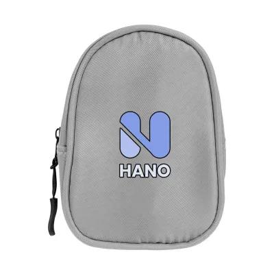 rPET Pouch with Carabiner Recycled Polyester - 3¼ x 4¾ in - product view 2