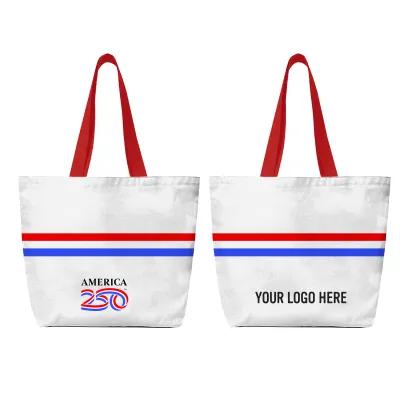 America250 Custom Tote Bag Sublime rPET Recycled - 18 x 15 in
