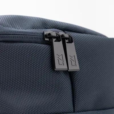 Travel Pouch rPET Material with Leather Accents - 8.5 x 5.5 in - product view 1