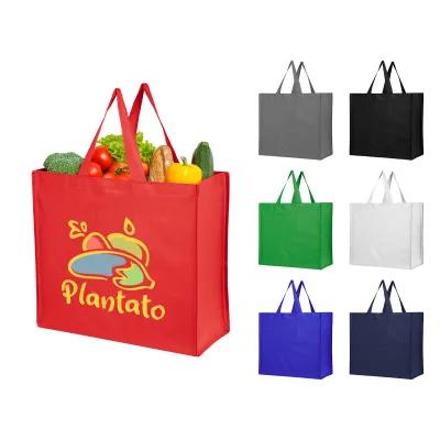 Custom Tote Bag Recycled Non-Woven Shopper - 17.75 x 15.75 in