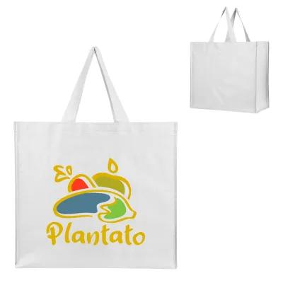 Custom Tote Bag Recycled Non-Woven Shopper - 17.75 x 15.75 in - product view 6