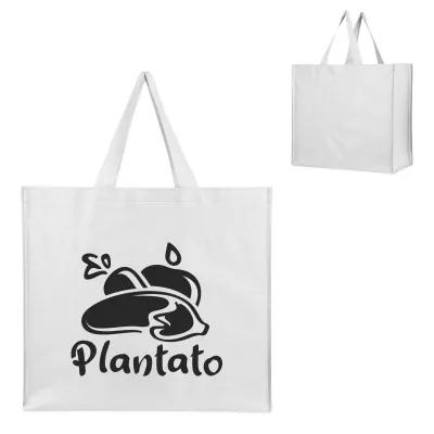 Custom Tote Bag Recycled Non-Woven Shopper - 17.75 x 15.75 in - product view 12