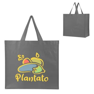 Custom Tote Bag Recycled Non-Woven Shopper - 17.75 x 15.75 in - product view 13
