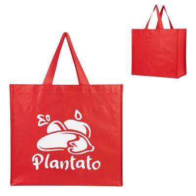 Custom Tote Bag Recycled Non-Woven Shopper - 17.75 x 15.75 in - product view 19
