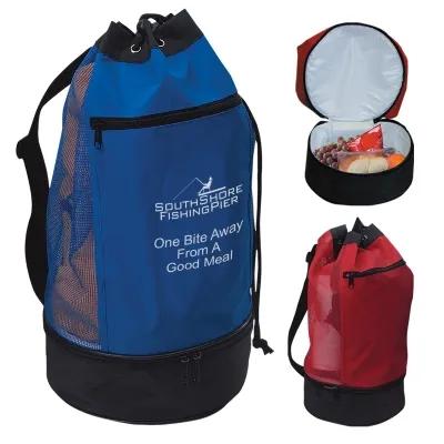 Beach Bag Nylon Cooler Compartment - 18 x 9 in Diameter