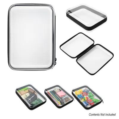 Hard Case Zippered PET Polyester Claire - 6 x 8.25 x 2 in - product view 1
