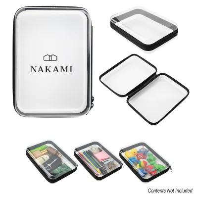 Hard Case Zippered PET Polyester Claire - 6 x 8.25 x 2 in - product view 6