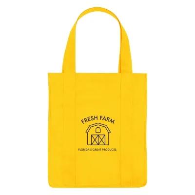 Custom Tote Bag Non-Woven Shopper Gusseted - 13 x 15 in