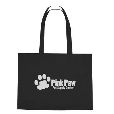 Custom Tote Bag Non-Woven Hook Loop Closure - 20 x 15 in