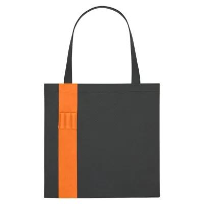 Custom Tote Bag Non-Woven Pen Loop Design - 15 x 15 in - product view 2