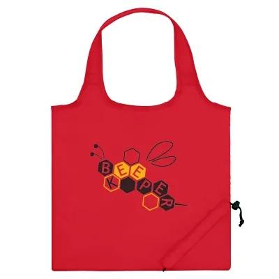 Custom Tote Bags Foldaway with Storage Pouch - 16 x 14.5 in - product view 4